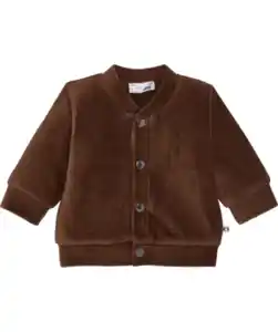 Newborn Jacke aus Velours Ergee, gefüttert, dunkelbraun