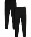 Bild 1 von Schwarze Leggings 2er-Pack, Y.F.K., schwarz/schwarz