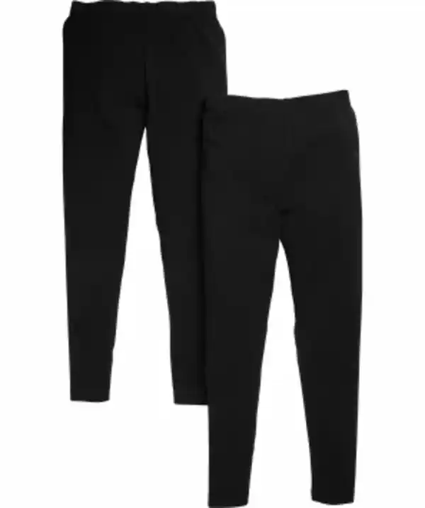 Bild 1 von Schwarze Leggings 2er-Pack, Y.F.K., schwarz/schwarz