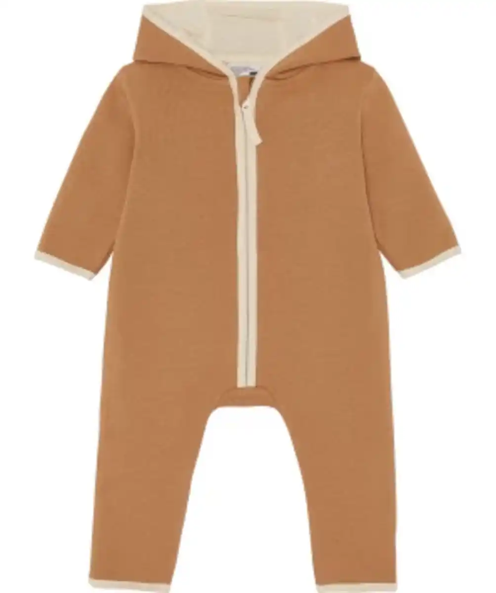 Bild 1 von Brauner Sweat-Strampler Ergee, Kapuze, braun