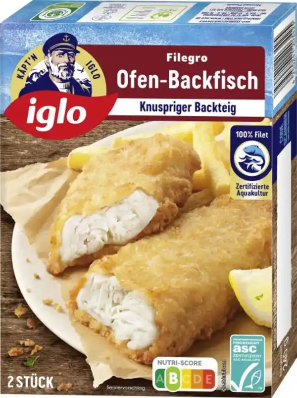 Bild 1 von Iglo Filegro Ofen-Backfisch Knuspriger Backteig