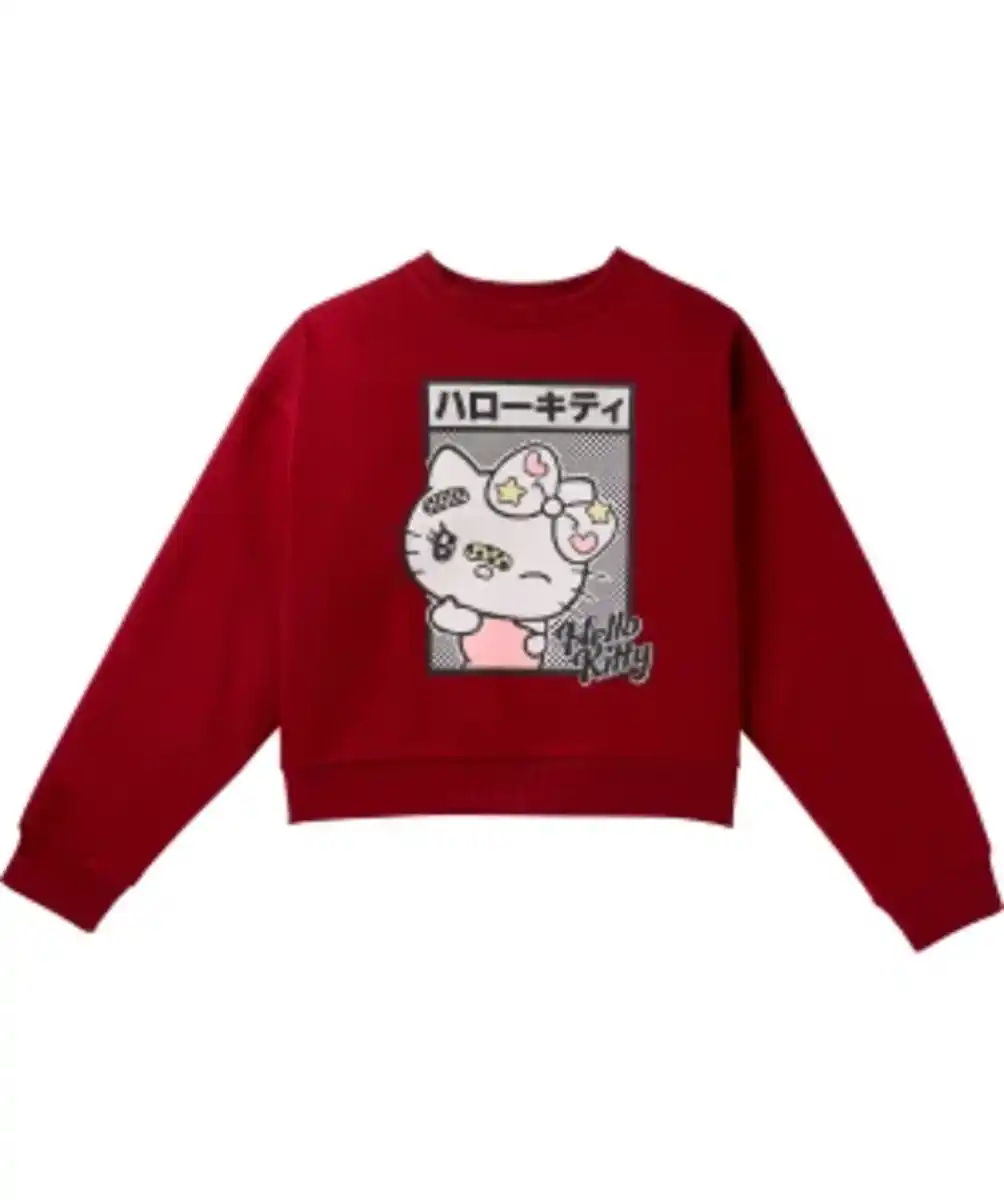 Bild 1 von Hello Kitty Sweatshirt Rundhalsausschnitt, rot