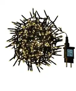 LED-Lichterkette Weihnachten 500 LEDs, ca. 1,5 m, schwarz