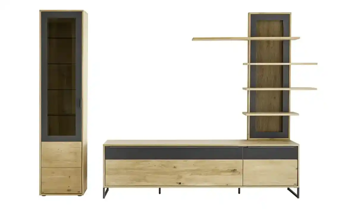 Bild 2 von Gallery M Wohnwand  Alan ¦ holzfarben ¦ Maße (cm): B: 263 H: 207 T: 50 Wohnwände - Möbel Kraft