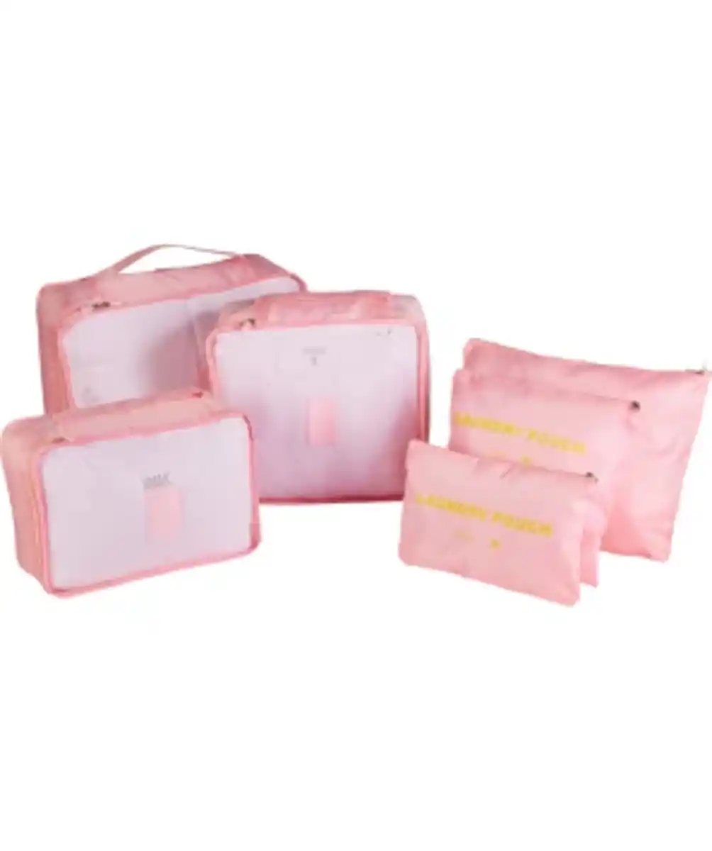 Bild 1 von Organizer-Set für Reisen 6-teilig, rosa