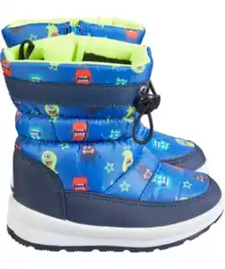 Schneestiefel Monster Reißverschluss, blau