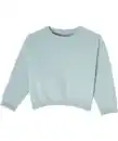 Bild 1 von Sweatshirt mit elastischem Saum Rundhalsausschnitt, aqua