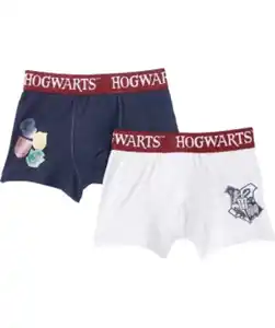 Harry Potter Retro Boxershorts 2er-Pack, grau melange