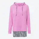 Bild 1 von Damen-Sweatshirt mit Bluseneinsatz, Rose