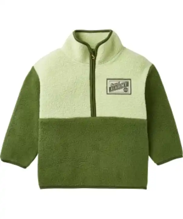 Bild 1 von Fleece-Sweatshirt Colour-Blocking, Khaki