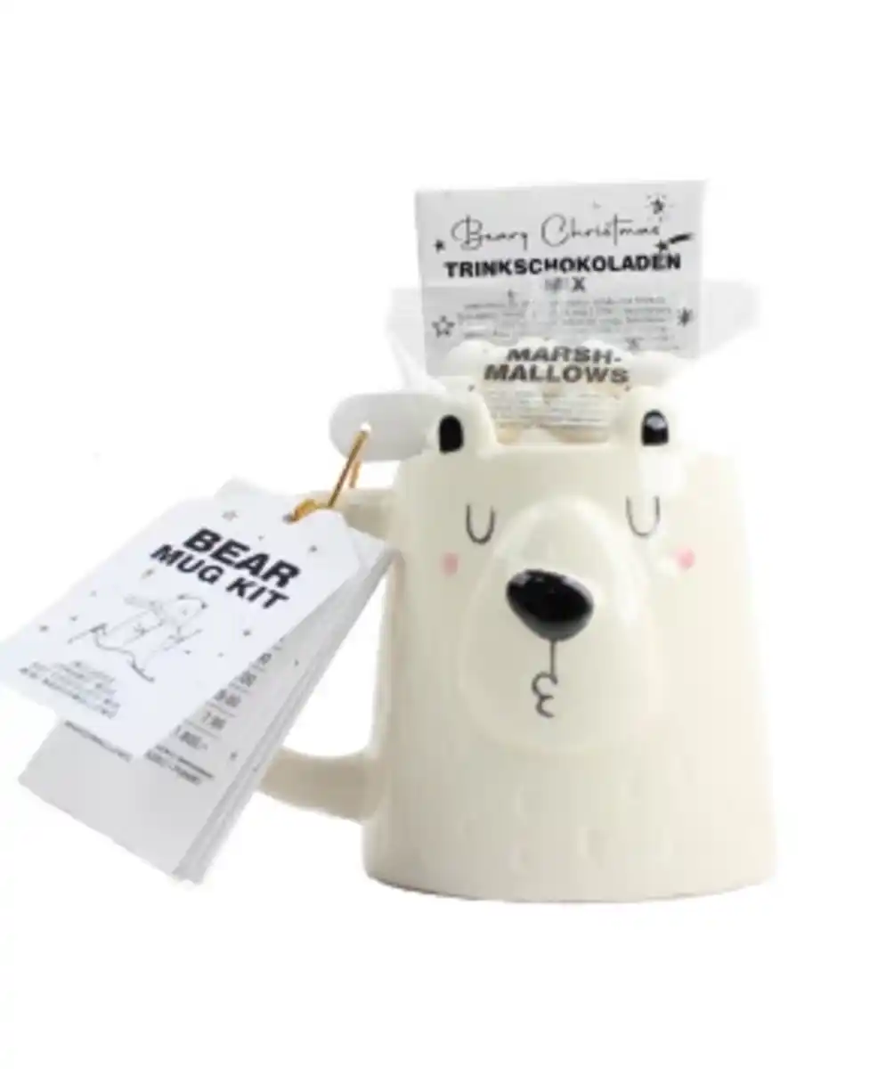 Bild 1 von Tasse Weihnachten mit Trinkschokolade und Marshmallows, bunt