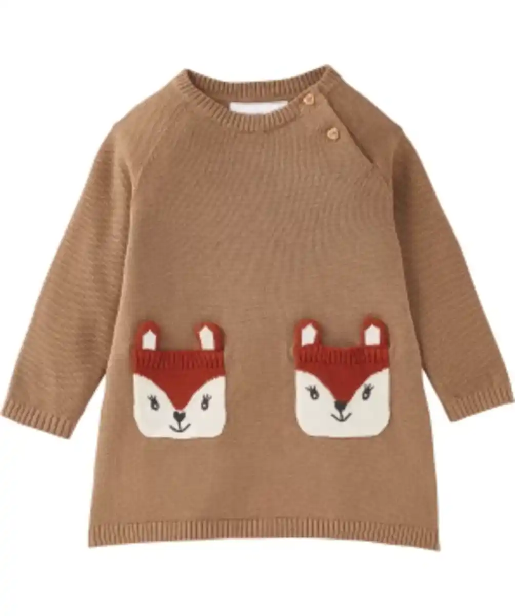 Bild 1 von Strickkleid Fuchs Ergee, Rundhalsausschnitt, hellbraun