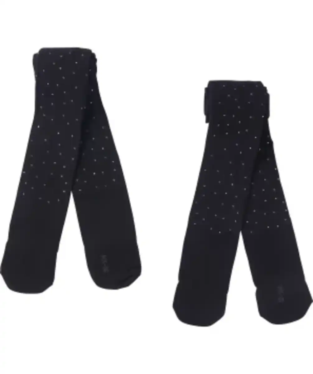 Bild 1 von Strumpfhosen mit Strass 2er-Pack, Ergee, schwarz