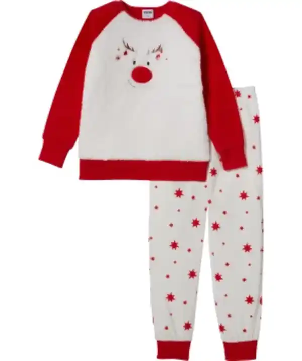 Bild 1 von Pyjama Weihnachten Y.F.K., 2-tlg. Set, rot