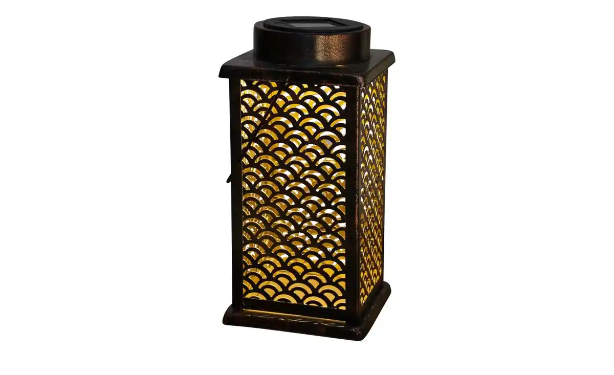 Bild 3 von Solar-Tischleuchte, bronzefarben `Laterne´