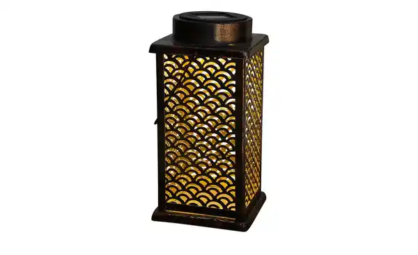 Bild 3 von Solar-Tischleuchte, bronzefarben `Laterne´