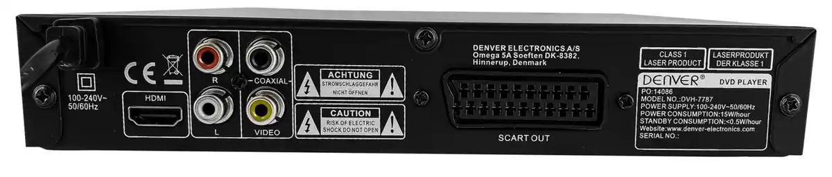 Bild 3 von DENVER DVD-Player »DVH-7787«