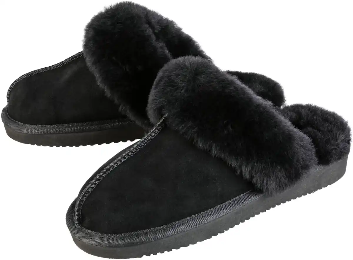 Bild 2 von OYANDA® Lammfell-Hausschuhe, Paar