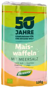 Maiswaffeln mit Meersalz