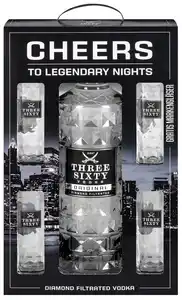 THREE SIXTY Vodka, 3-l-Fl.