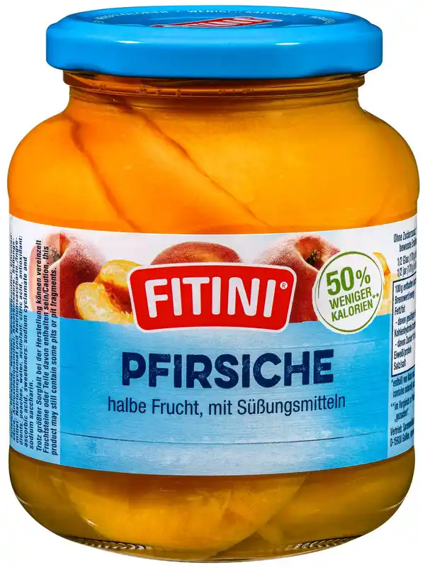 Bild 1 von FITINI Pfirsiche, 340-g-Glas