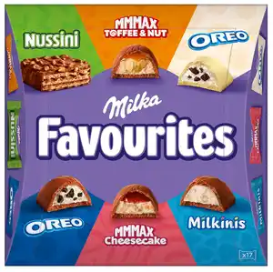 MILKA Favourites oder Party-Mix, 17 - 20 St. = 158 - 159-g-Packg.