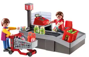 PLAYMOBIL CITY LIFE Kaufland-Kasse 71387, 44-teilig