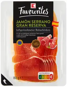 K-FAVOURITES Jamón Serrano Gran Reserva, 80-g-Packg.