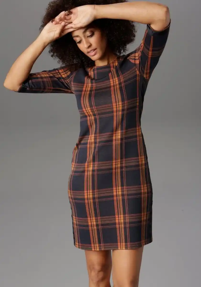 Bild 1 von Aniston SELECTED Karokleid mit Galonstreifen