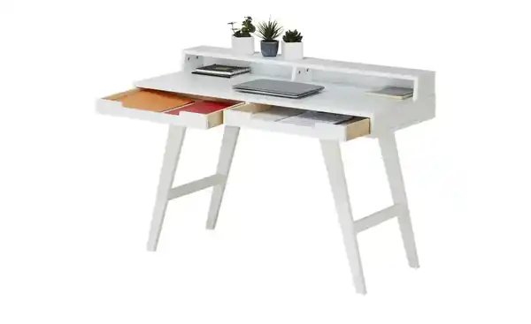 Bild 3 von Schreibtisch ¦ weiß ¦ Maße (cm): B: 120 H: 85 T: 50 Tische > Bürotische - Möbel Kraft