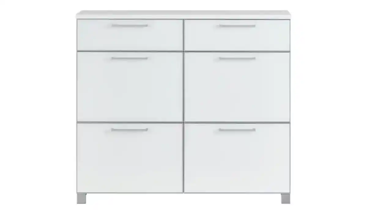 Bild 3 von Schuhschrank ¦ weiß ¦ Maße (cm): B: 121 H: 108 T: 31 Garderoben & Kleiderstangen > Schuhgarderoben & Schränke - Möbel Kraft