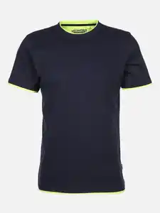 Herren Shirt im 2in1 Look Blau