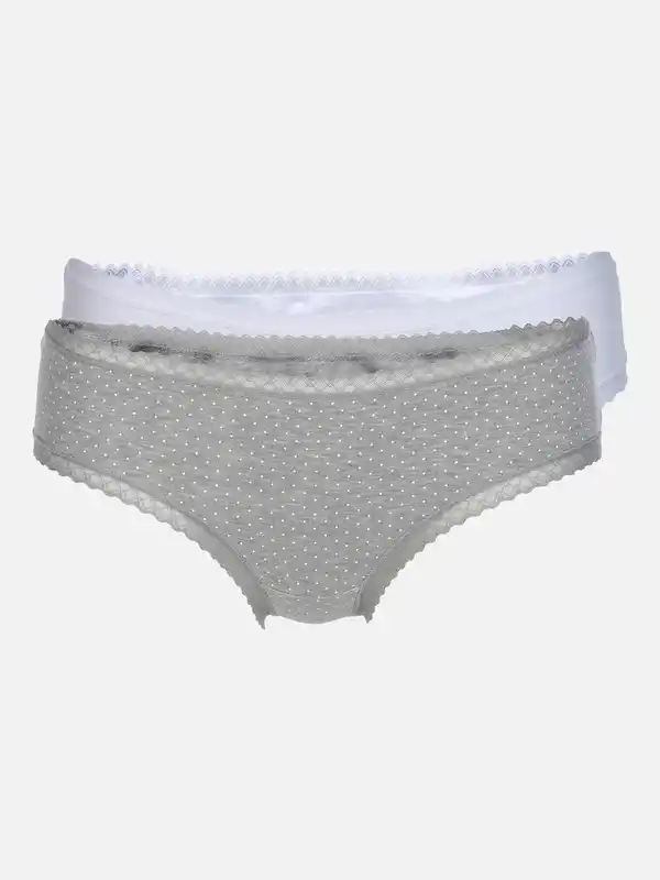 Bild 1 von Damen Hipster Slips im 2er Pack Grau