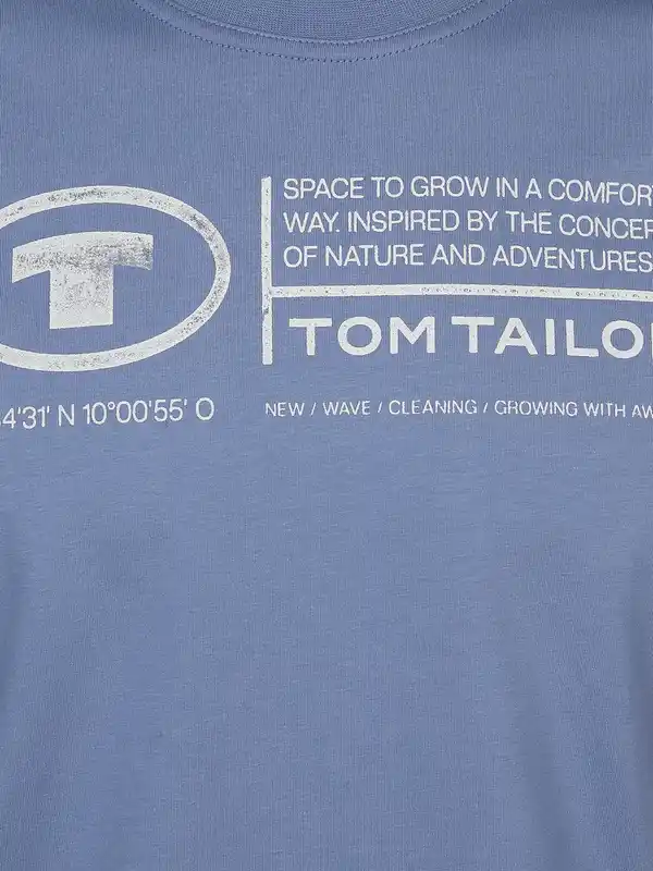 Bild 3 von Herren T-Shirt mit Frontprint Blau