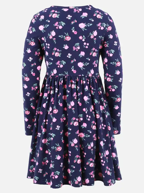 Bild 2 von Mädchen Kleid mit Blümchendessin Bunt