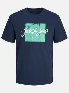 Jack&Jones JJTILEY TEE SS CREW N T-Shirt Blau