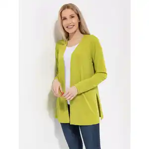 KIM & CO. Cardigan, 1/1-Arm Brazil Knit Jersey Seitenschlitze figurumspielend