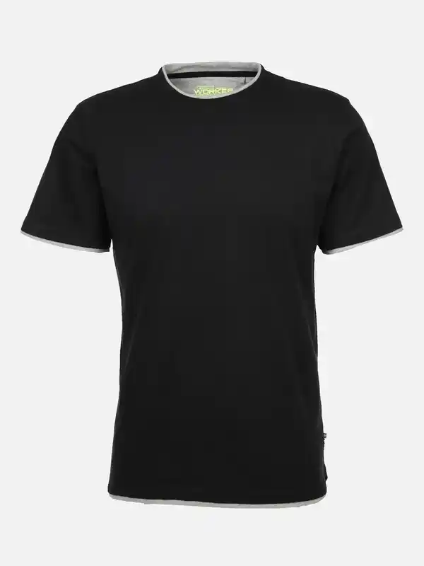 Bild 1 von Herren Shirt im 2in1 Look Schwarz