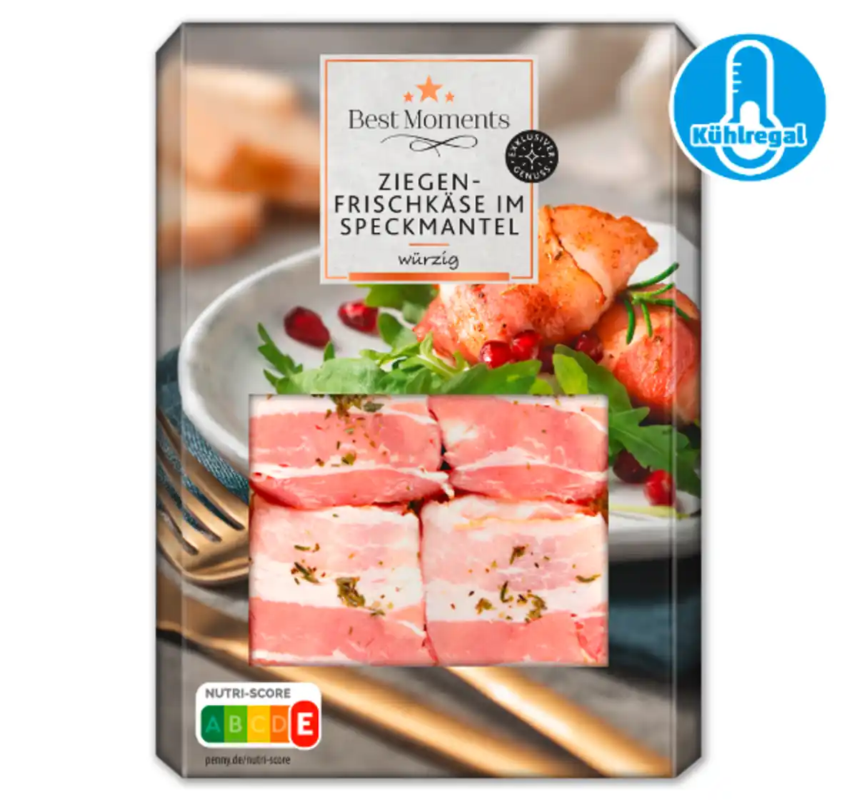 Bild 1 von BEST MOMENTS Würziger Ziegenkäse im Speckmantel*