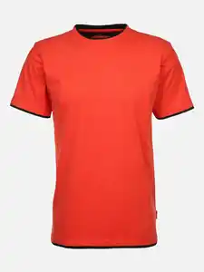 Herren Shirt im 2in1 Look Orange