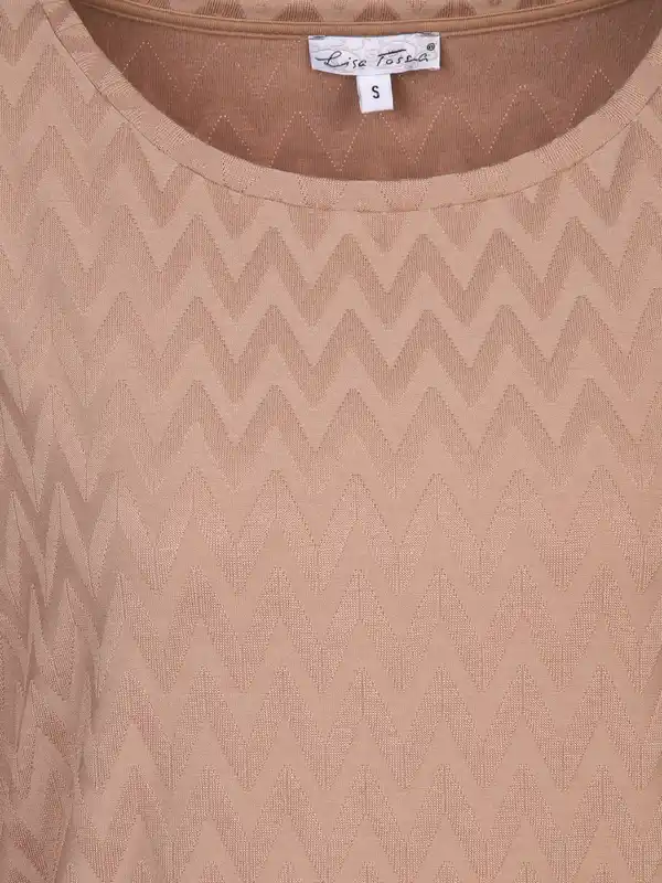 Bild 3 von Damen Jacquard Shirt mit 3/4 Arm Braun