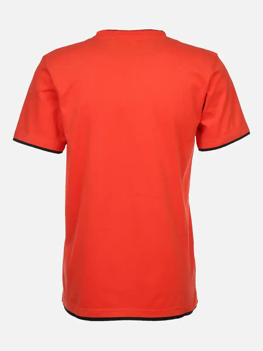 Bild 2 von Herren Shirt im 2in1 Look Orange