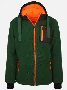 Herren Wendejacke mit vielen Details Grün