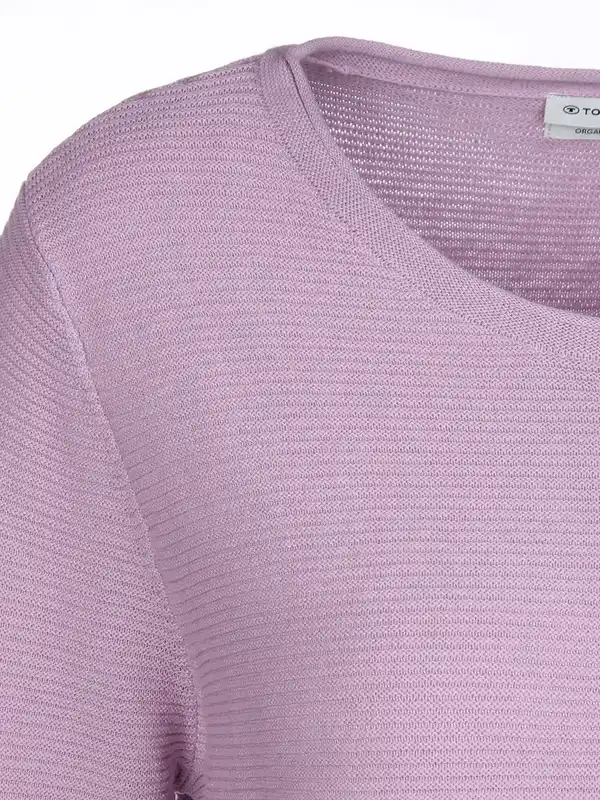 Bild 3 von Damen Pullover in Ottoman Ripp Pink