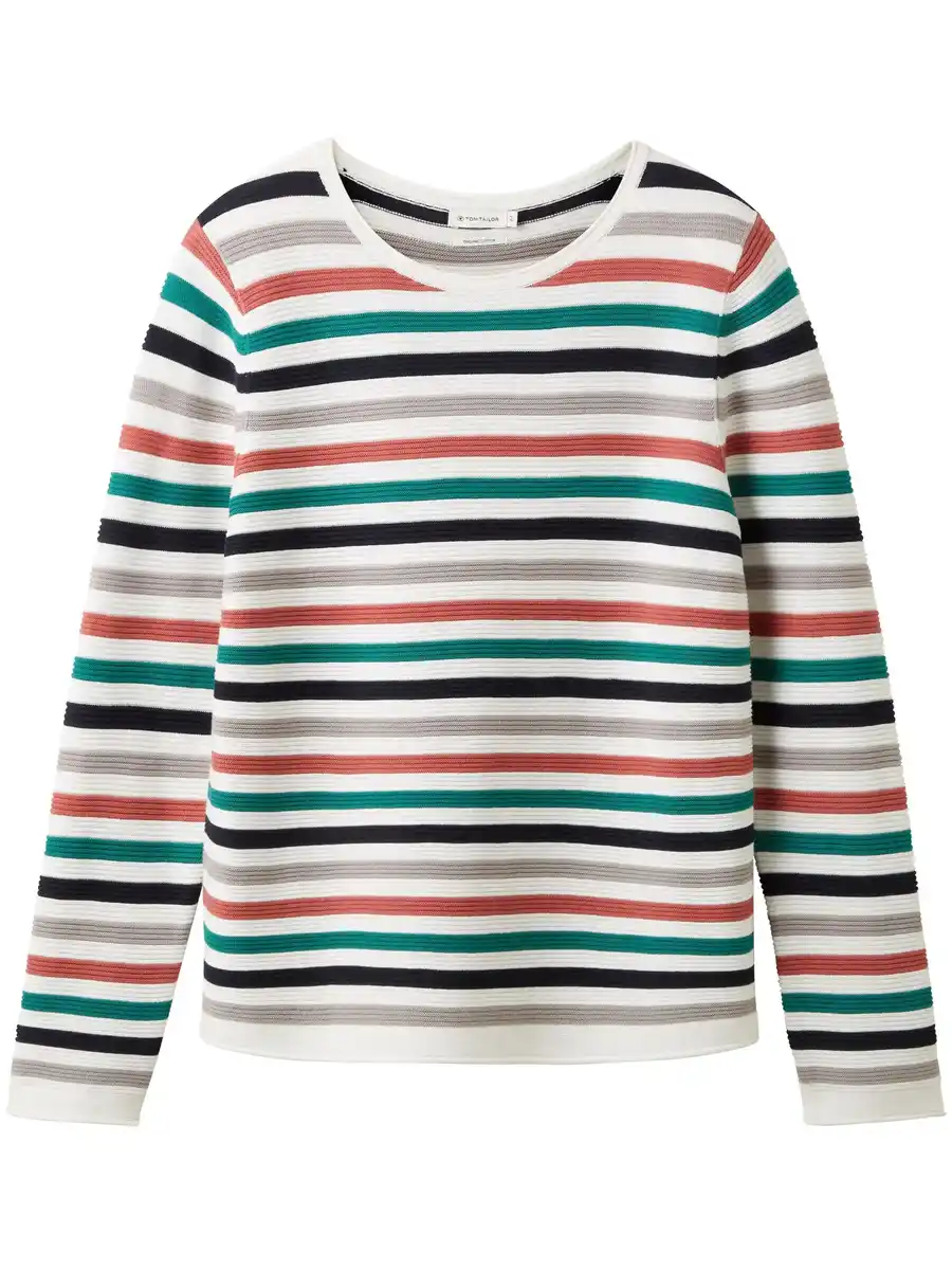 Bild 1 von Damen Pullover in Ottoman Ripp Blau