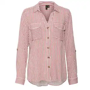 Vero Moda VMBUMPY L/S SHIRT NEW Bluse Weiß