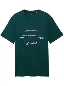 Herren T-Shirt mit Print Grün