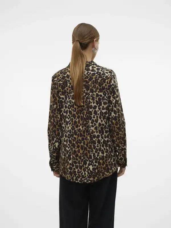 Bild 2 von Vero Moda VMBUMPY L/S SHIRT NEW Bluse Braun