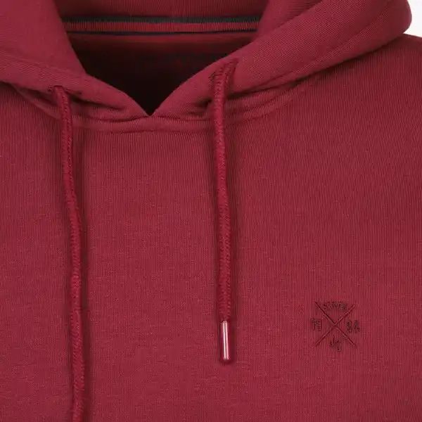 Bild 3 von Herren Hoodie mit Kängurutasche Rot