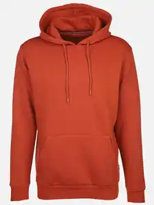 Herren Hoodie mit Kängurutasche Orange